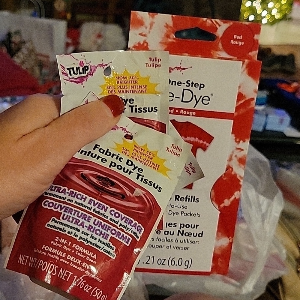 Tulip One Step Tie Dye Refills Red Rouge, & Fushsia Clothing Dye